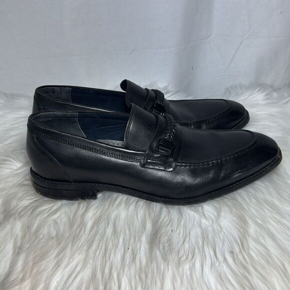 Cole Haan Grand 360 Classic Black Men\'s Slip On Loafers Braided Bit‎ Sz 11 main image 4